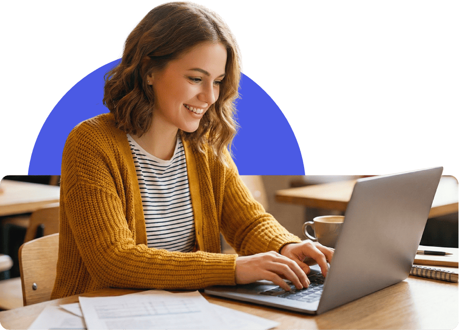 Student learning online